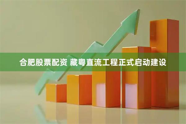 合肥股票配资 藏粤直流工程正式启动建设