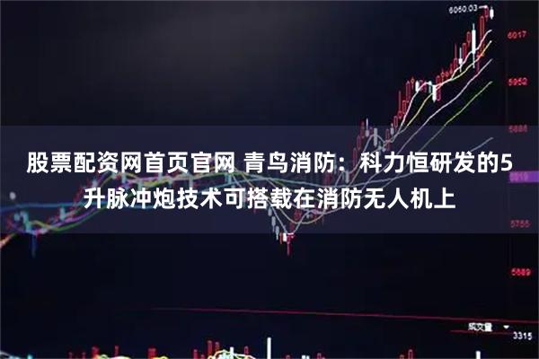 股票配资网首页官网 青鸟消防：科力恒研发的5升脉冲炮技术可搭载在消防无人机上